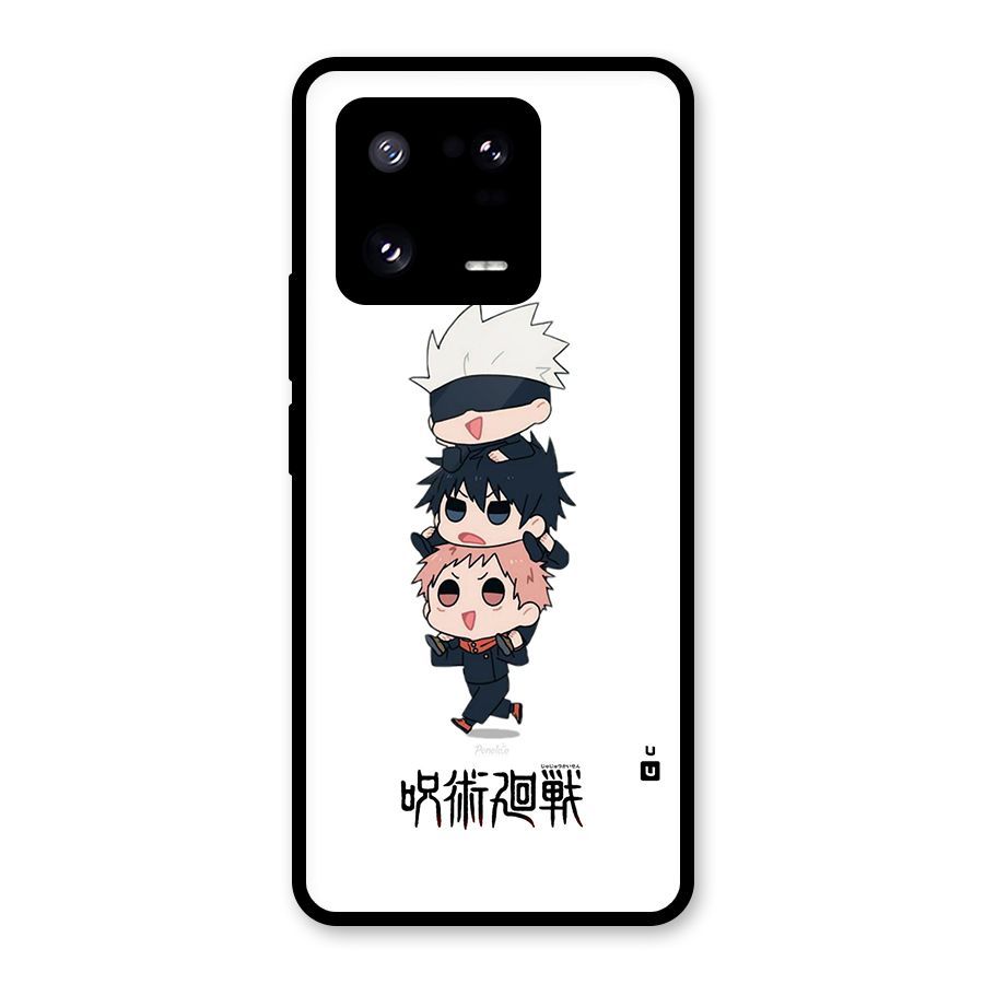 Top Gojo Squad Glass Back Case for Xiaomi 13 Pro