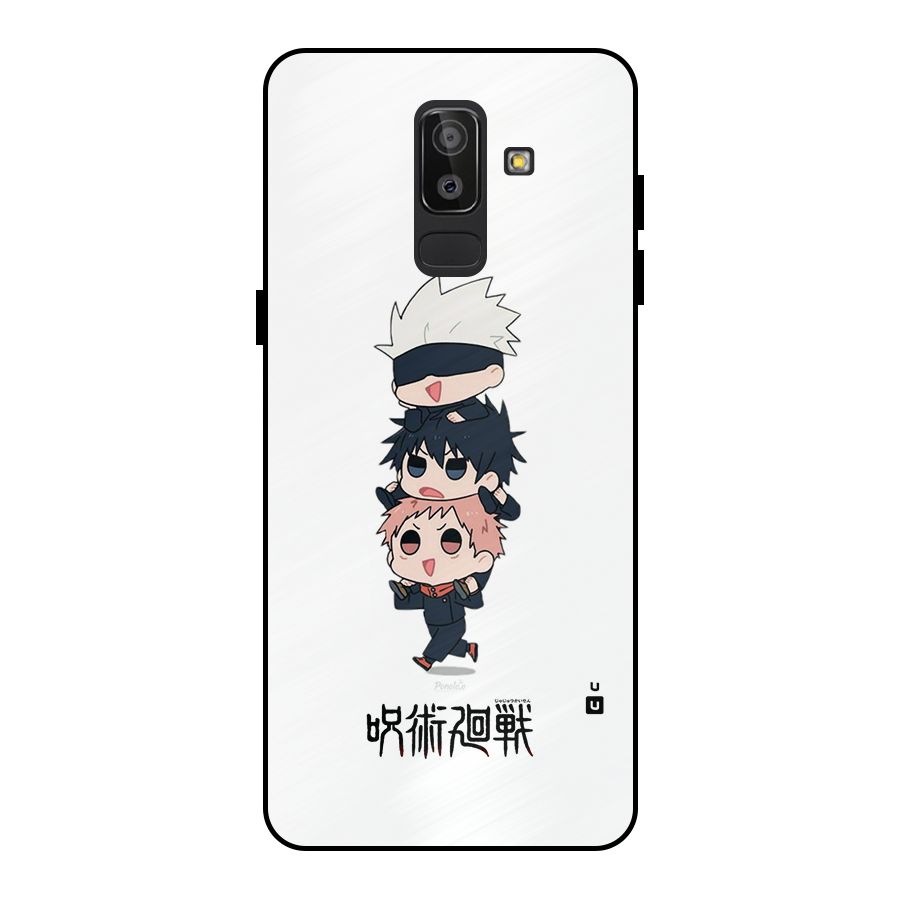 Top Gojo Squad Metal Back Case for Galaxy J8