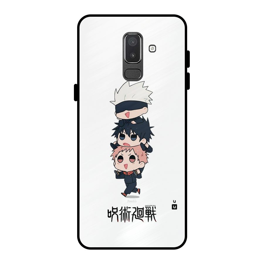 Top Gojo Squad Metal Back Case for Galaxy On8 (2018)