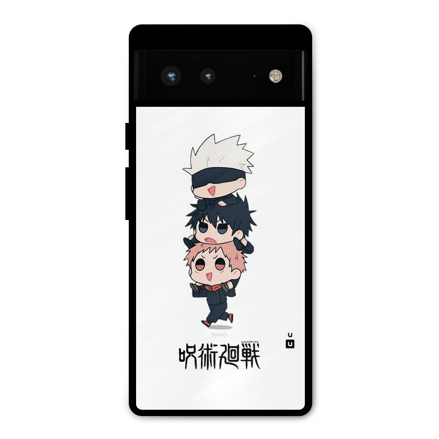 Top Gojo Squad Metal Back Case for Google Pixel 6