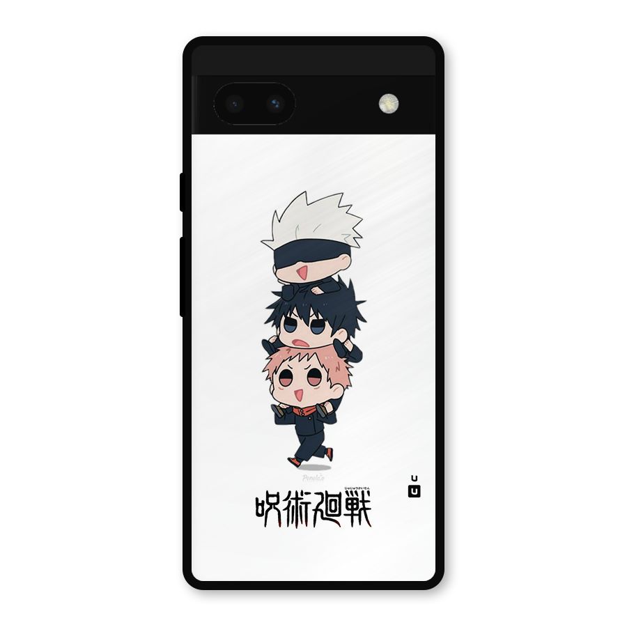 Top Gojo Squad Metal Back Case for Google Pixel 6a