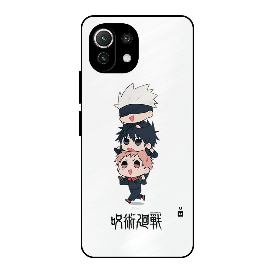Top Gojo Squad Metal Back Case for Mi 11 Lite