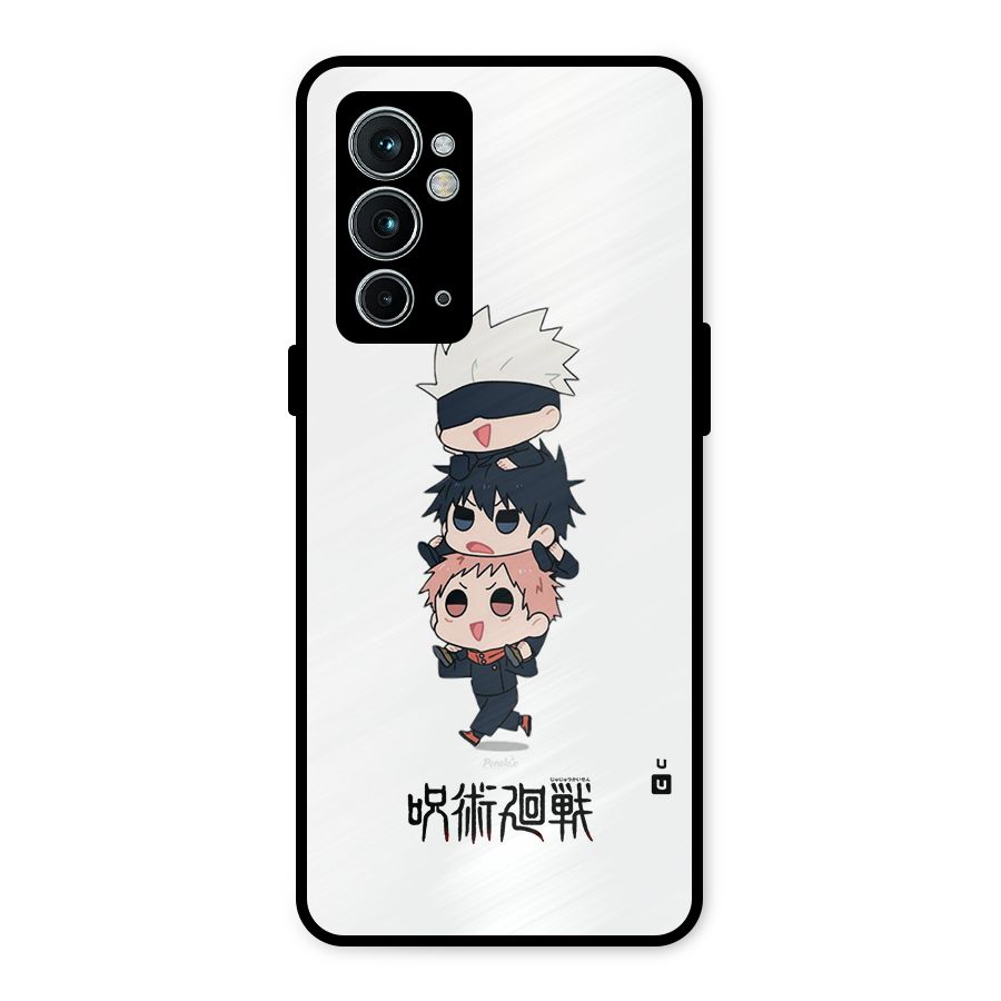 Top Gojo Squad Metal Back Case for OnePlus 9RT 5G