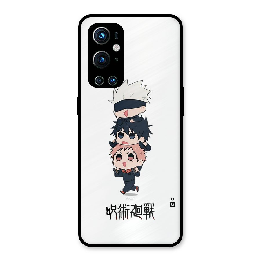 Top Gojo Squad Metal Back Case for OnePlus 9 Pro