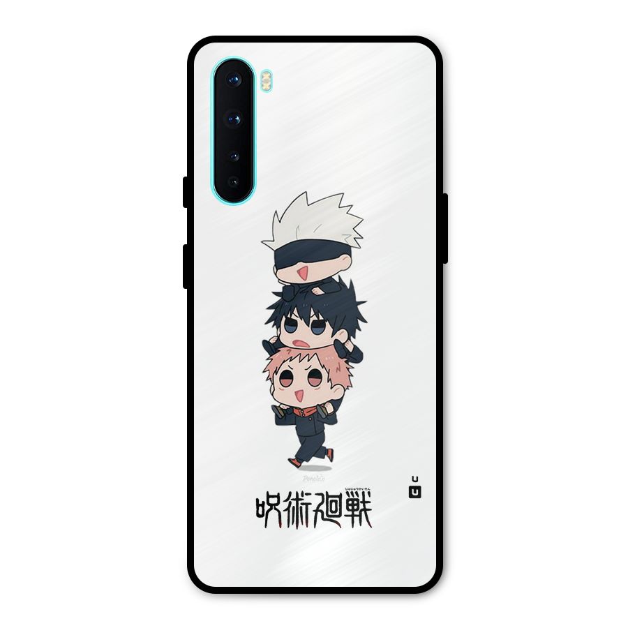 Top Gojo Squad Metal Back Case for OnePlus Nord