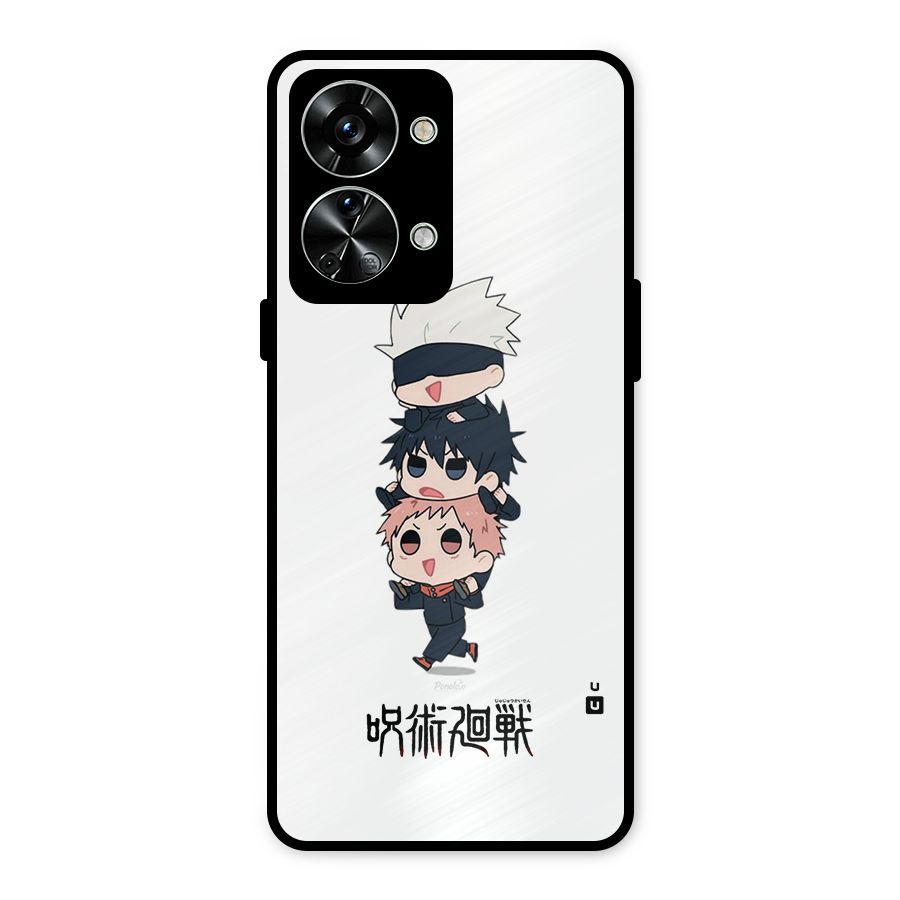 Top Gojo Squad Metal Back Case for OnePlus Nord 2T