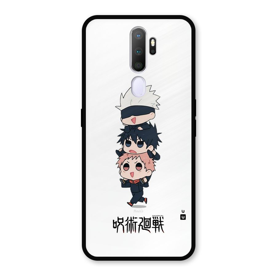 Top Gojo Squad Metal Back Case for Oppo A5 (2020)