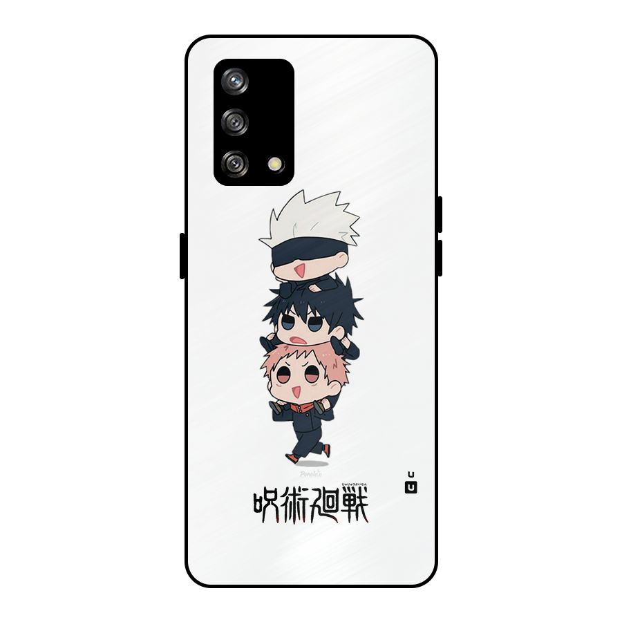 Top Gojo Squad Metal Back Case for Oppo F19