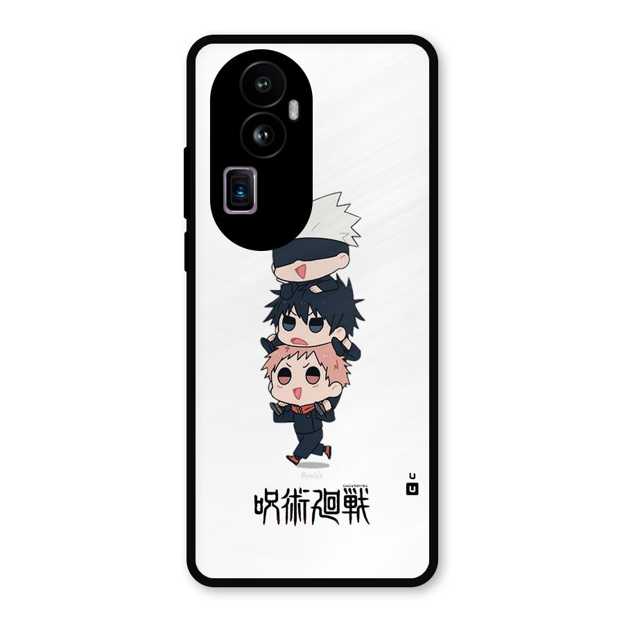 Top Gojo Squad Metal Back Case for Oppo Reno10 Pro Plus