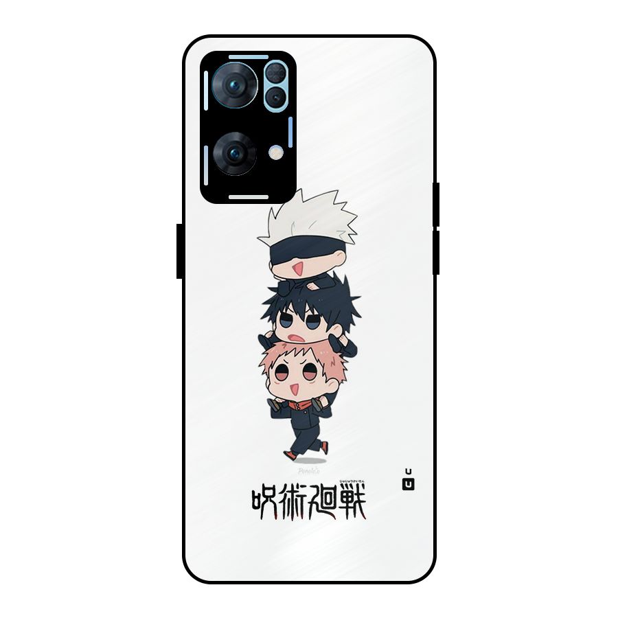 Top Gojo Squad Metal Back Case for Oppo Reno7 Pro 5G