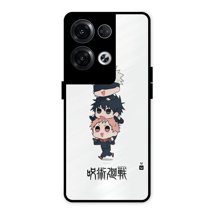 Top Gojo Squad Metal Back Case for Oppo Reno8 Pro 5G