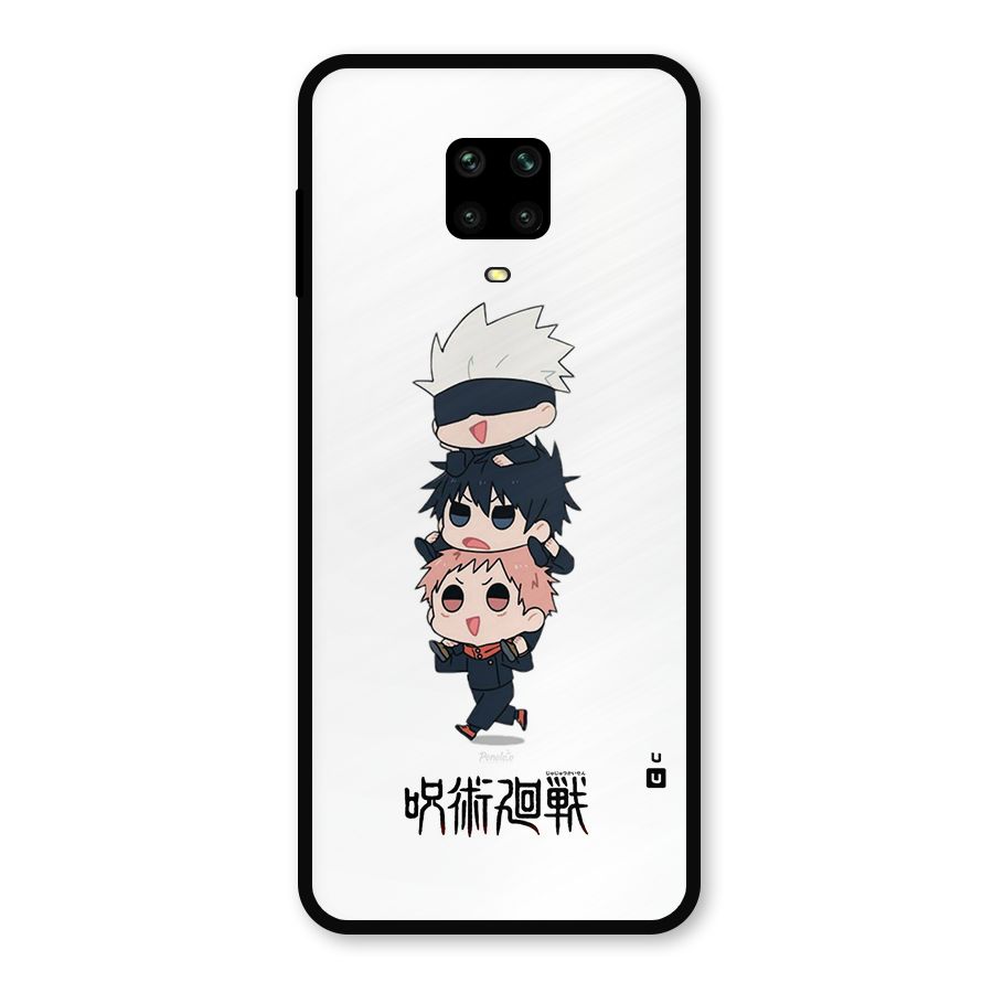 Top Gojo Squad Metal Back Case for Poco M2 Pro