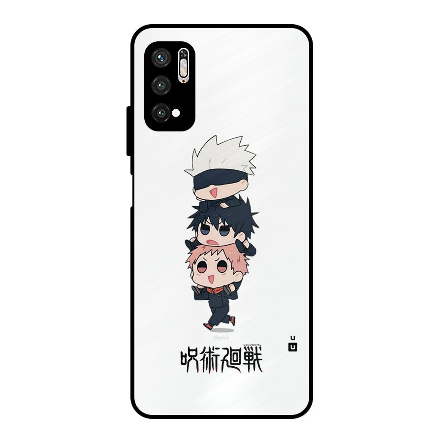 Top Gojo Squad Metal Back Case for Poco M3 Pro 5G