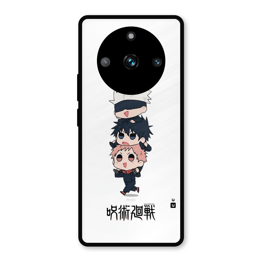 Top Gojo Squad Metal Back Case for Realme 11 Pro