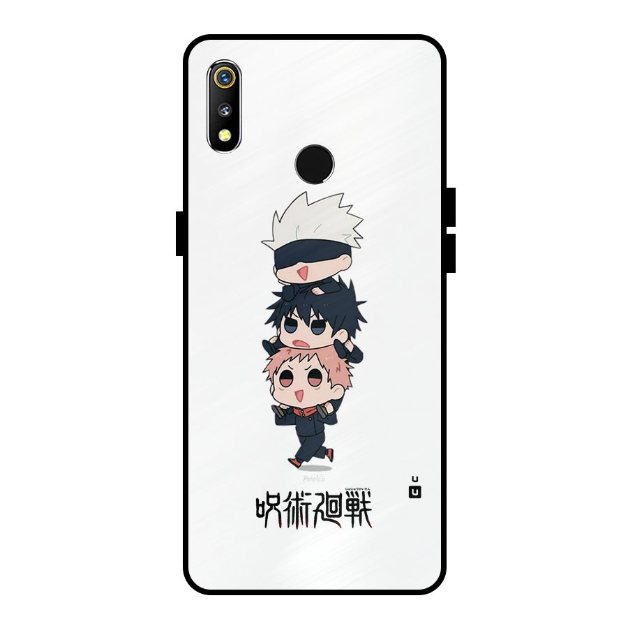Top Gojo Squad Metal Back Case for Realme 3i