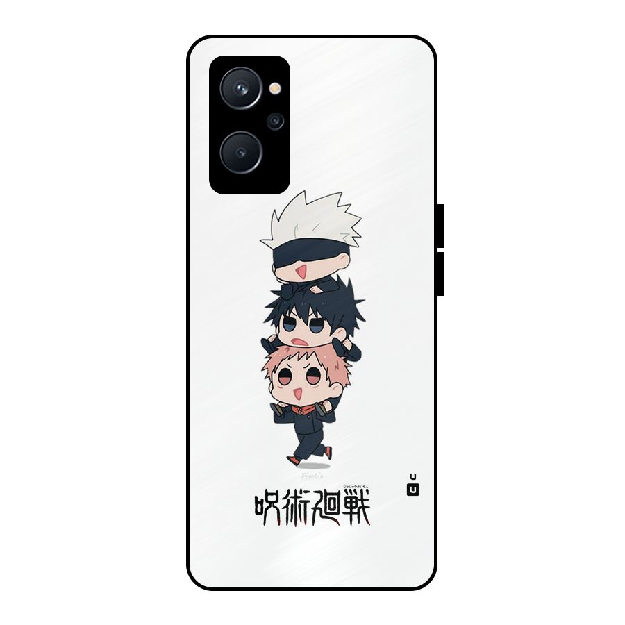Top Gojo Squad Metal Back Case for Realme 9i 5G