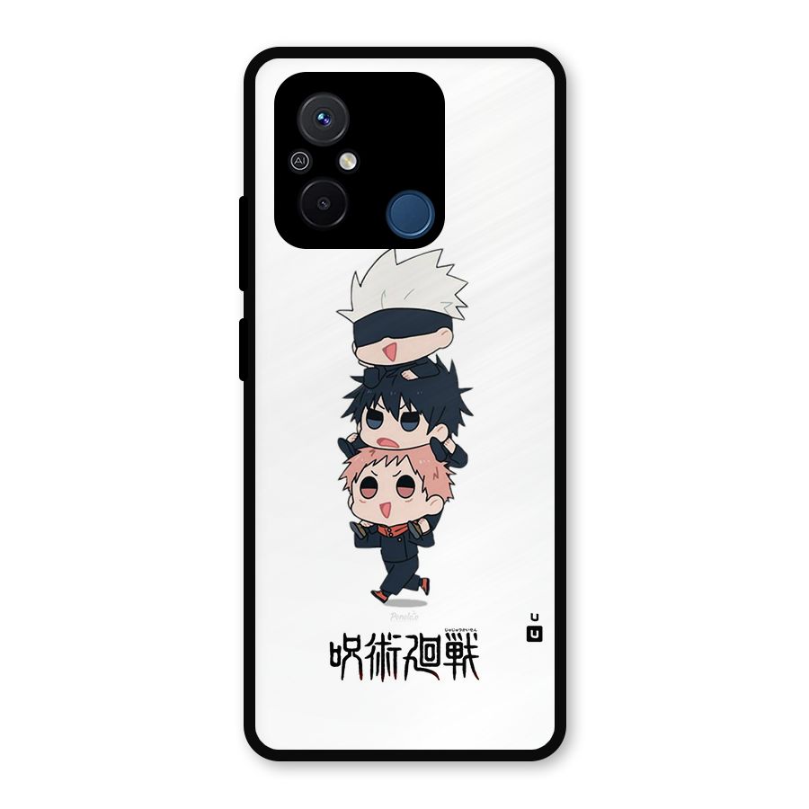 Top Gojo Squad Metal Back Case for Redmi 12C