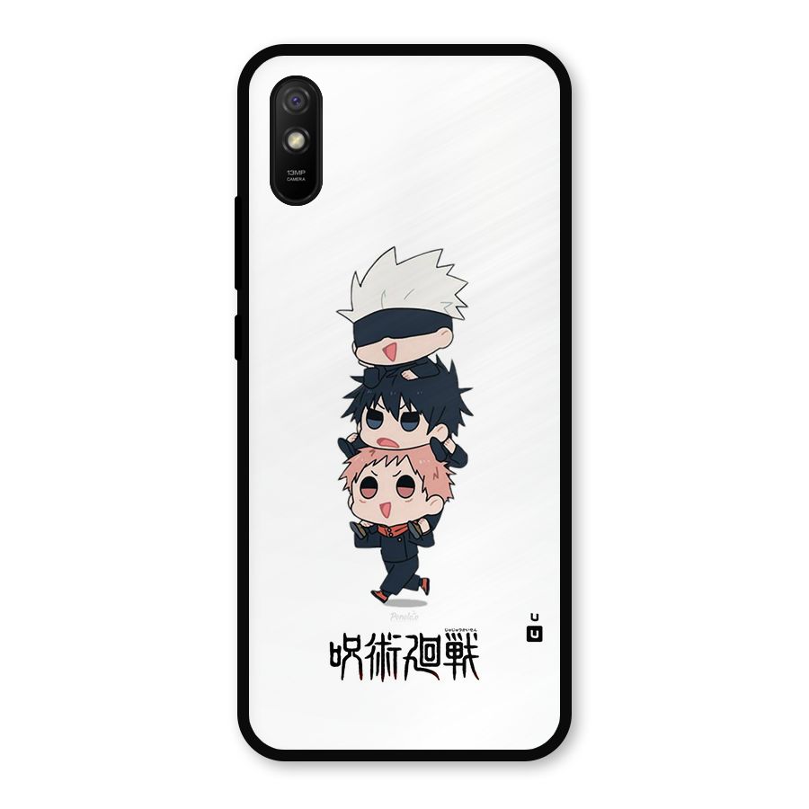 Top Gojo Squad Metal Back Case for Redmi 9a