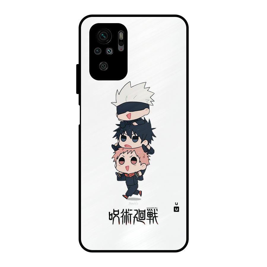 Top Gojo Squad Metal Back Case for Redmi Note 10S