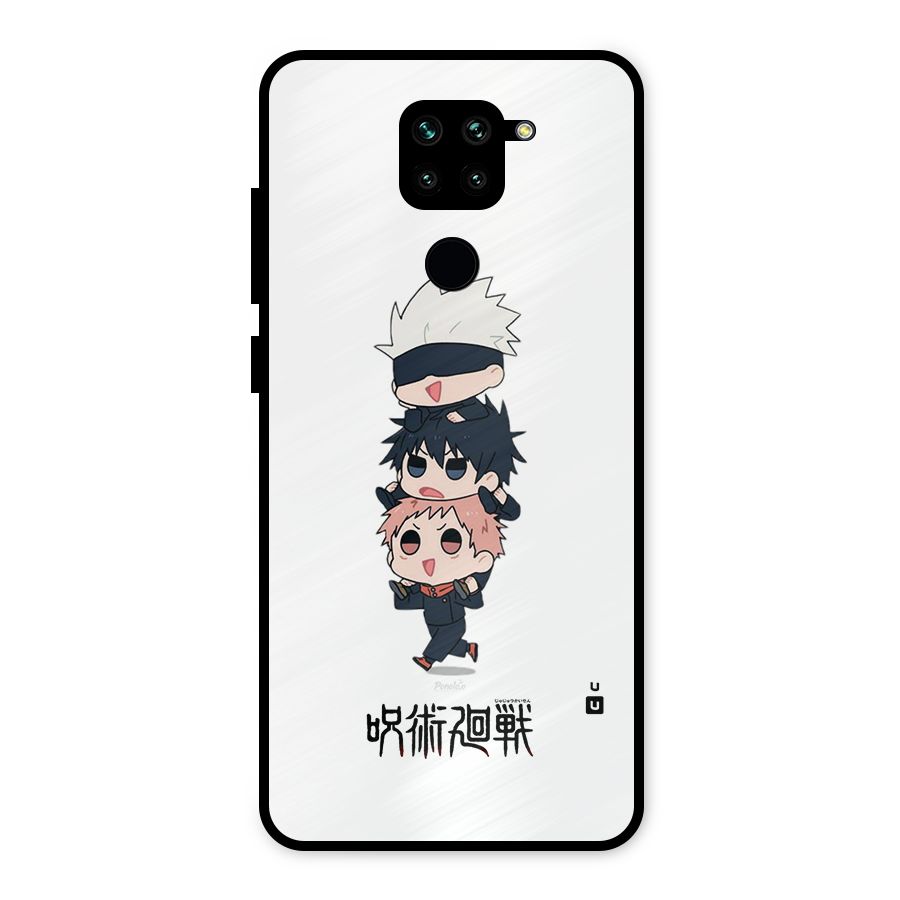 Top Gojo Squad Metal Back Case for Redmi Note 9