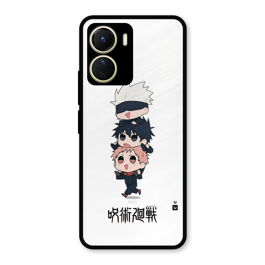 Top Gojo Squad Metal Back Case for Vivo T2x