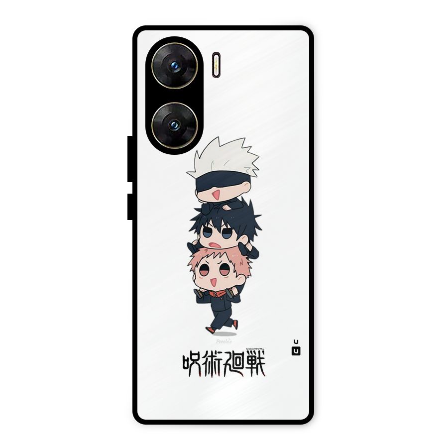 Top Gojo Squad Metal Back Case for Vivo V29e
