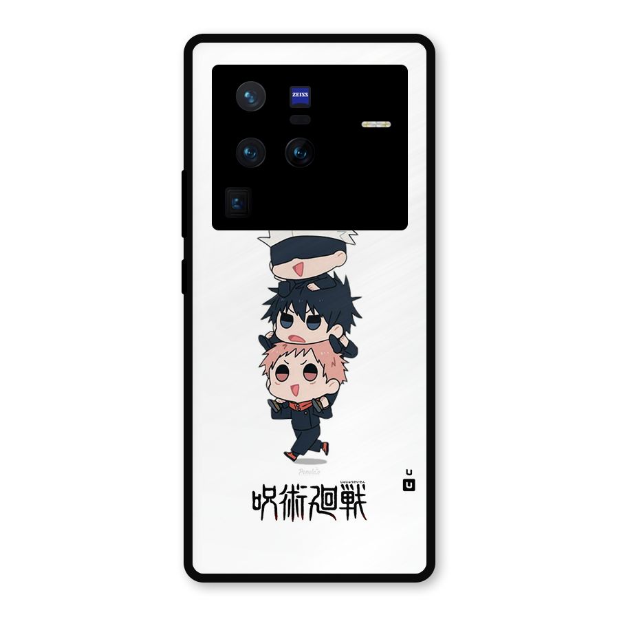 Top Gojo Squad Metal Back Case for Vivo X80 Pro