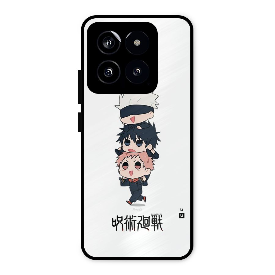 Top Gojo Squad Metal Back Case for Xiaomi 14
