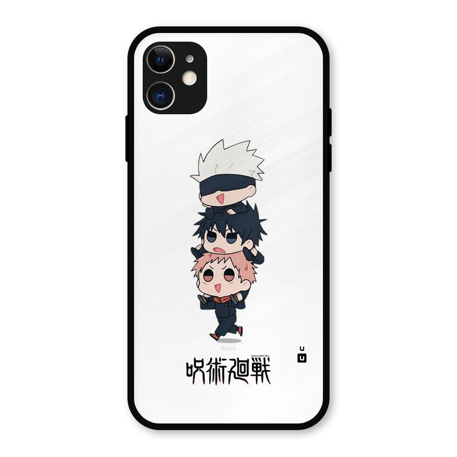 Top Gojo Squad Metal Back Case for iPhone 11