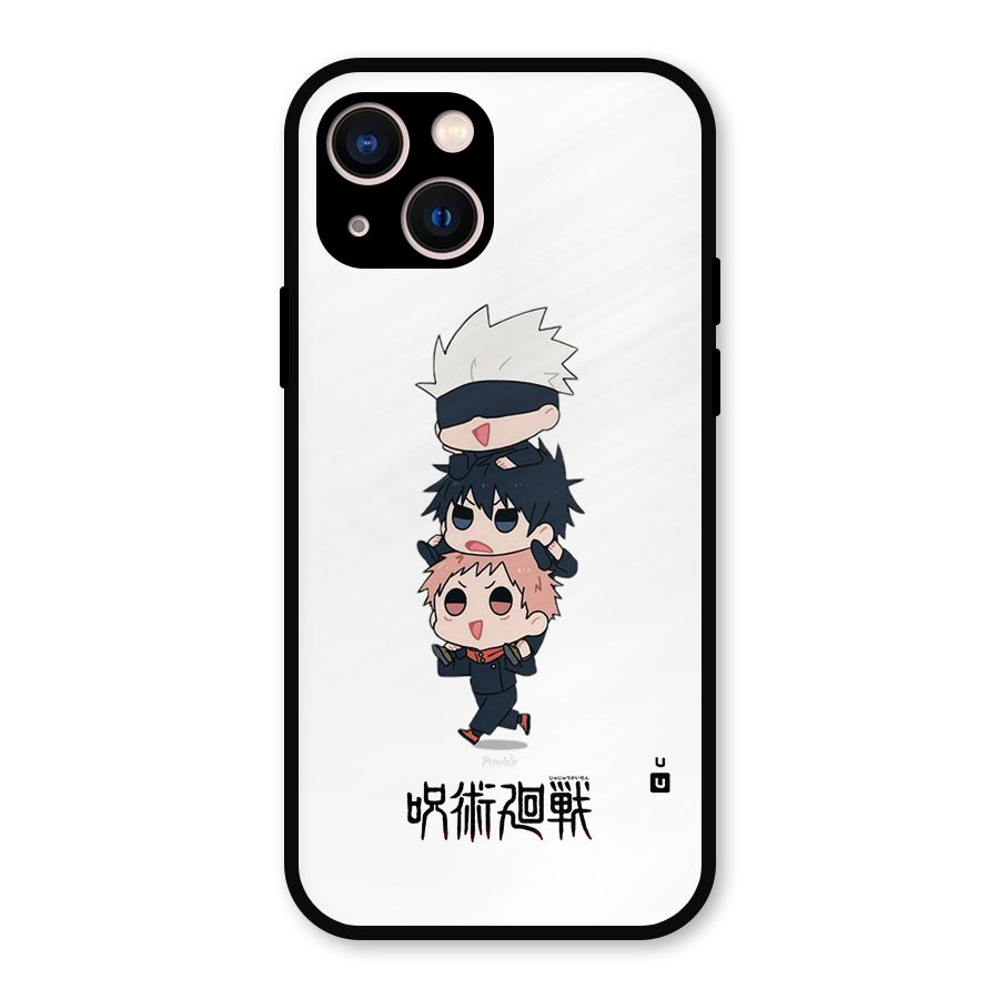 Top Gojo Squad Metal Back Case for iPhone 13