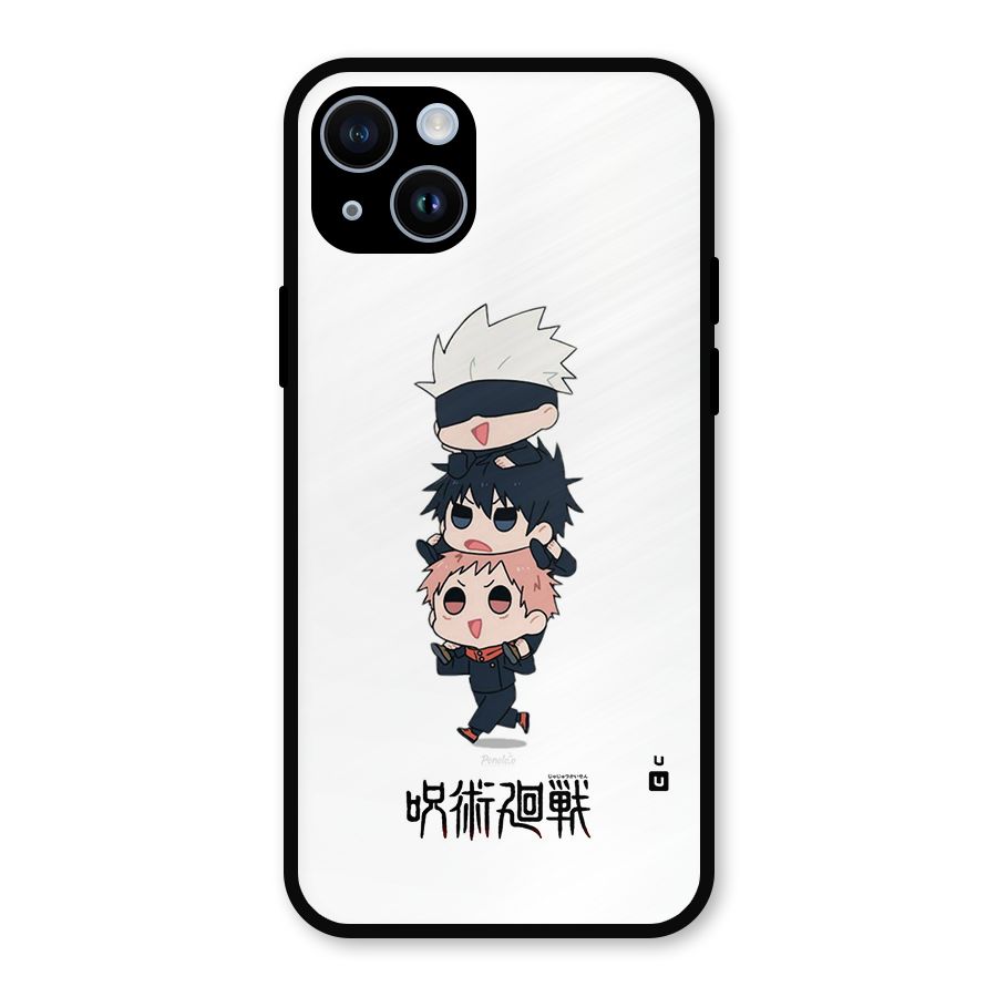Top Gojo Squad Metal Back Case for iPhone 14