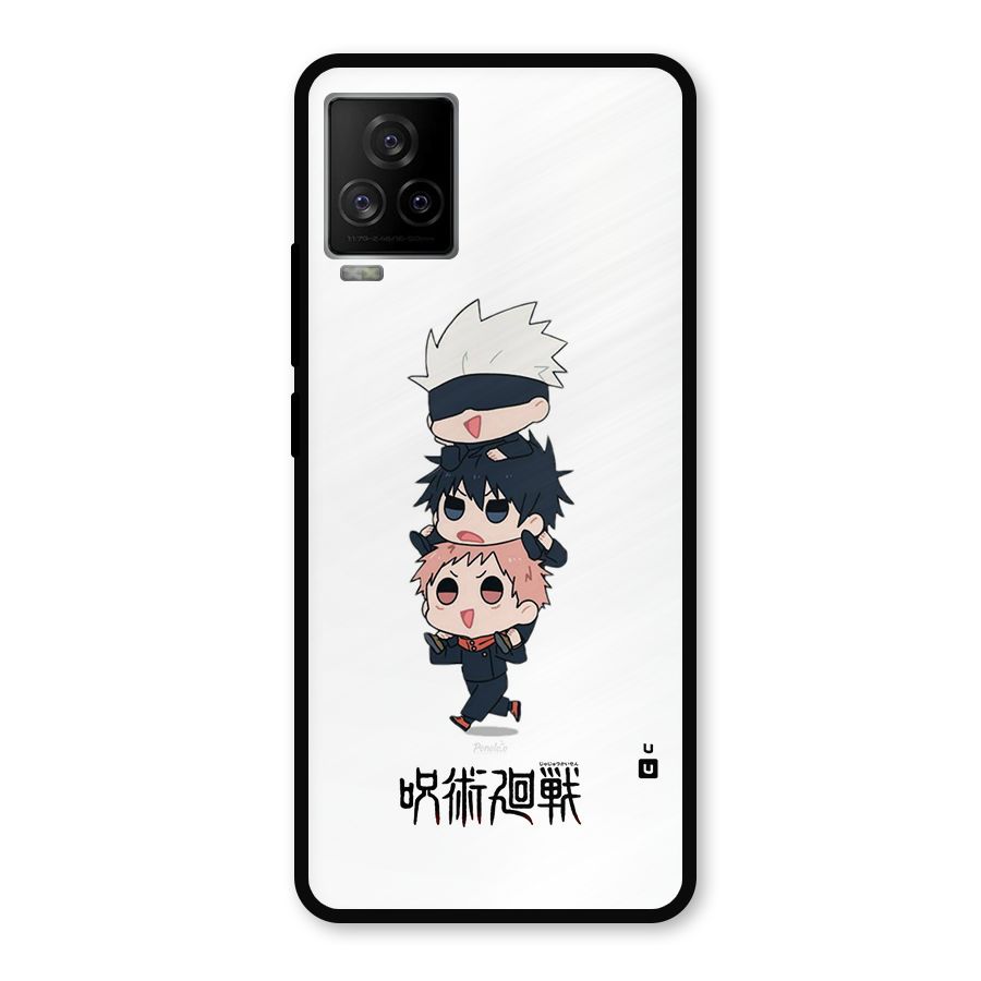 Top Gojo Squad Metal Back Case for iQOO 7 Legend 5G
