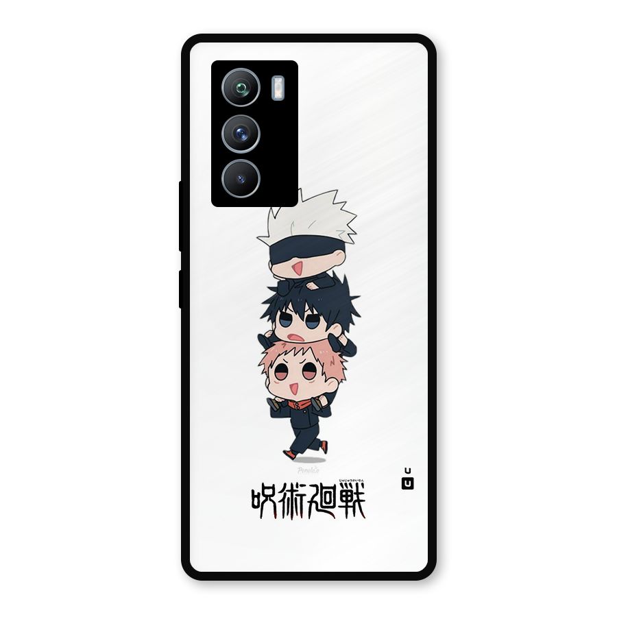 Top Gojo Squad Metal Back Case for iQOO 9 SE