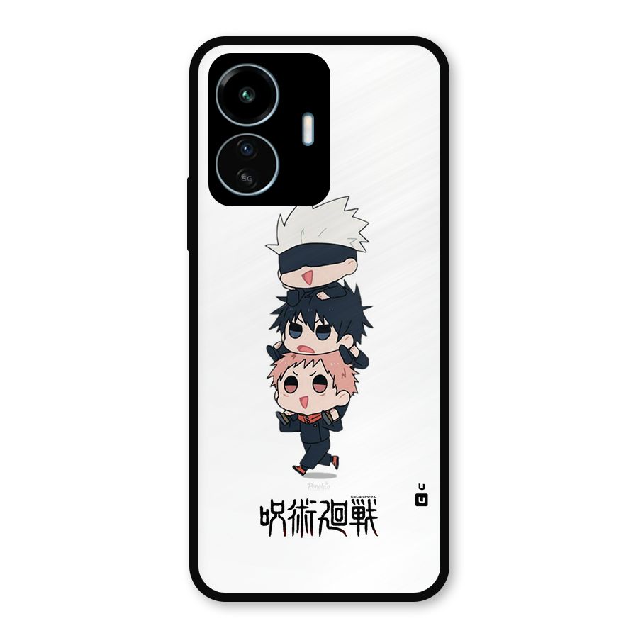 Top Gojo Squad Metal Back Case for vivo iQOO Z6 Lite 5G