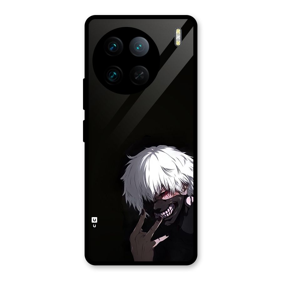Toukyo Ghoul Kaneki Alternate Glass Back Case for Vivo X90 Pro