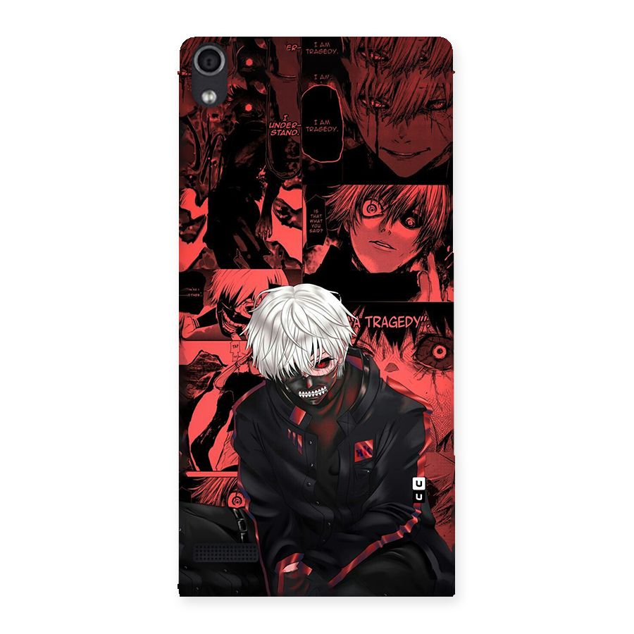 Toukyo Ghoul Kaneki Manga Back Case for Ascend P6
