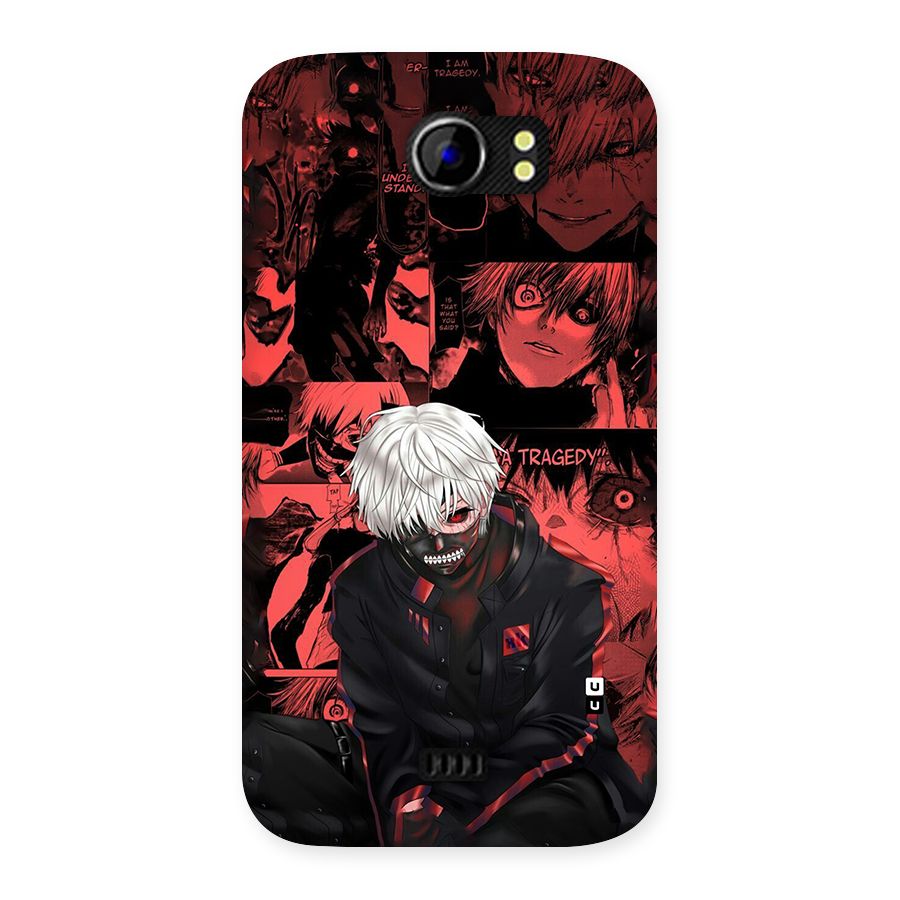 Toukyo Ghoul Kaneki Manga Back Case for Canvas 2 A110