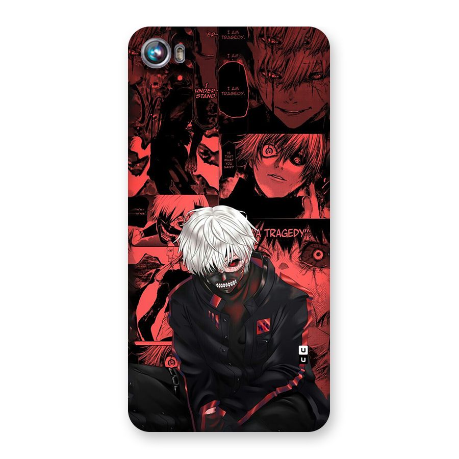 Toukyo Ghoul Kaneki Manga Back Case for Canvas Fire 4 (A107)