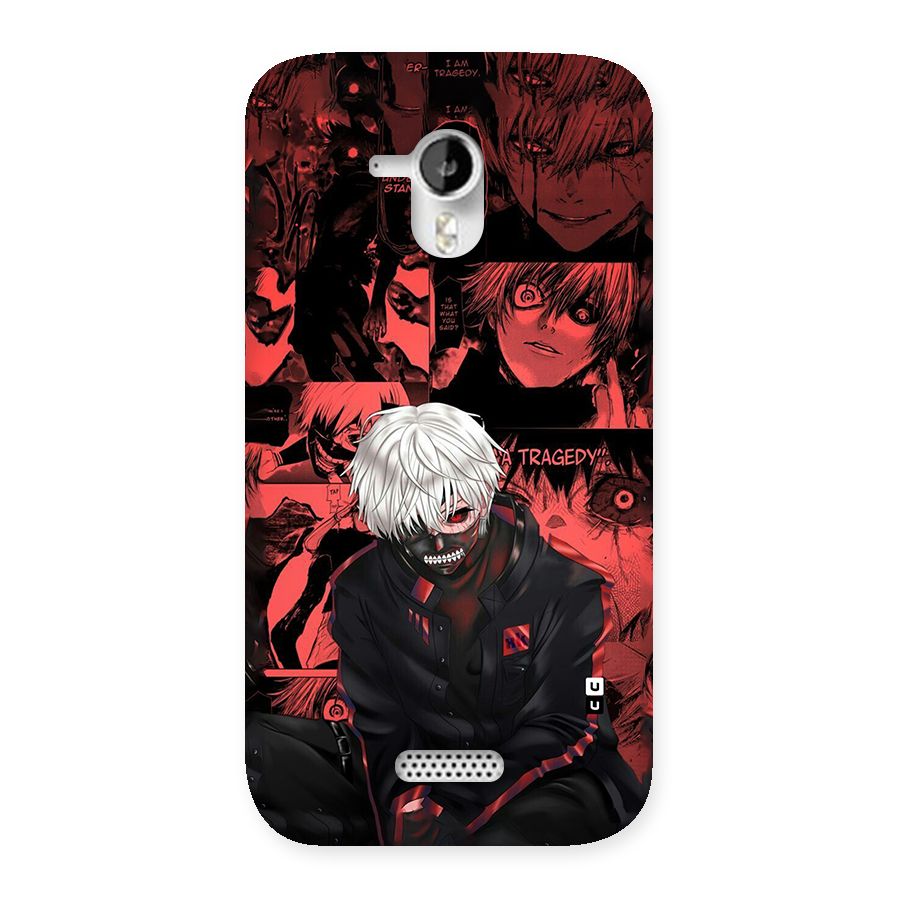 Toukyo Ghoul Kaneki Manga Back Case for Canvas HD A116