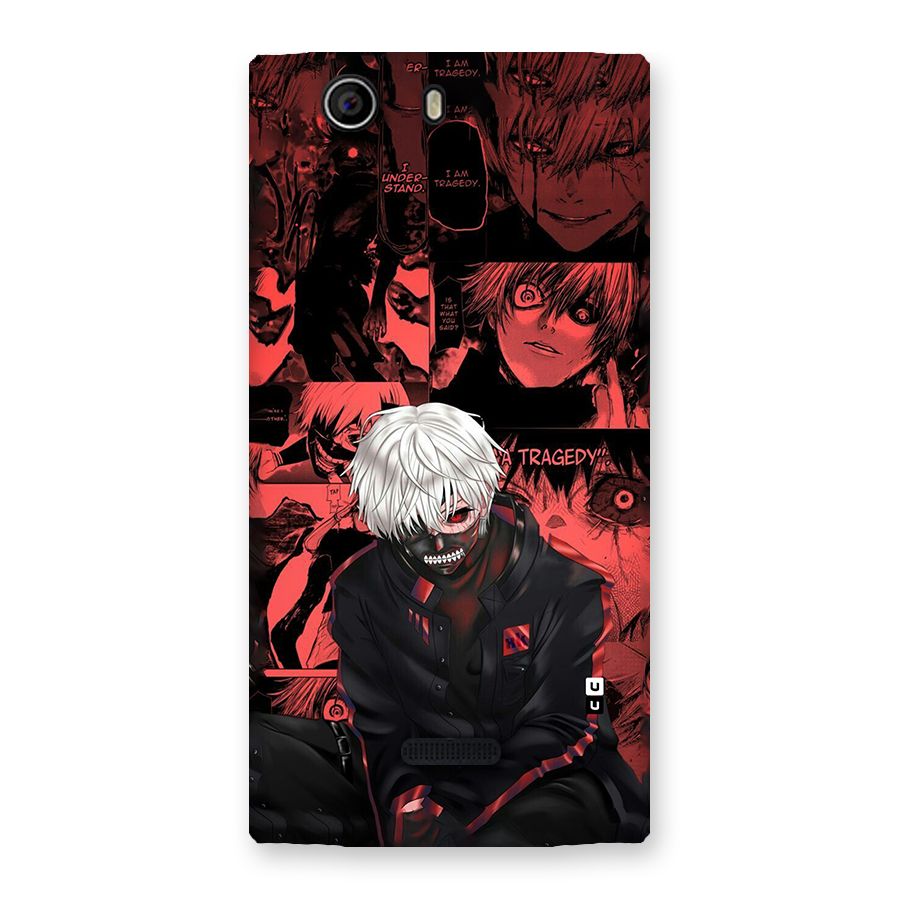 Toukyo Ghoul Kaneki Manga Back Case for Canvas Nitro 2 E311