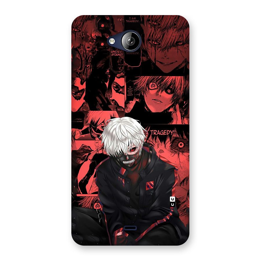 Toukyo Ghoul Kaneki Manga Back Case for Canvas Play Q355