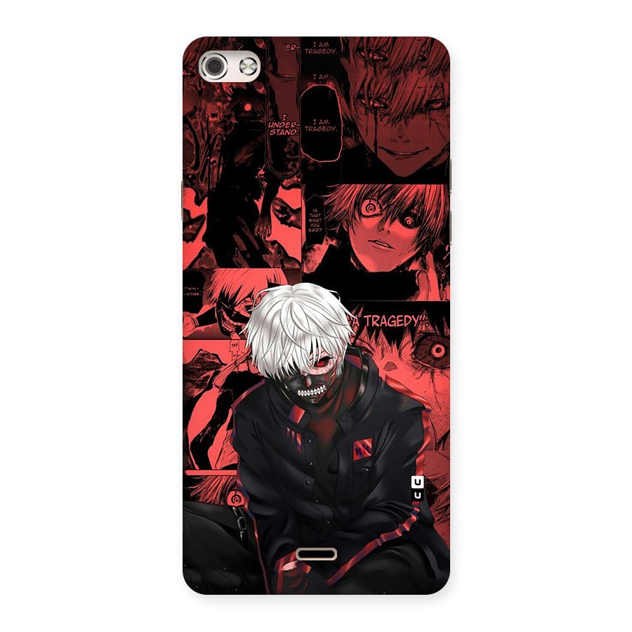 Toukyo Ghoul Kaneki Manga Back Case for Canvas Silver 5
