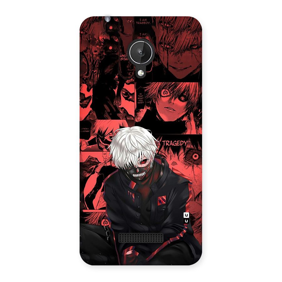 Toukyo Ghoul Kaneki Manga Back Case for Canvas Spark Q380