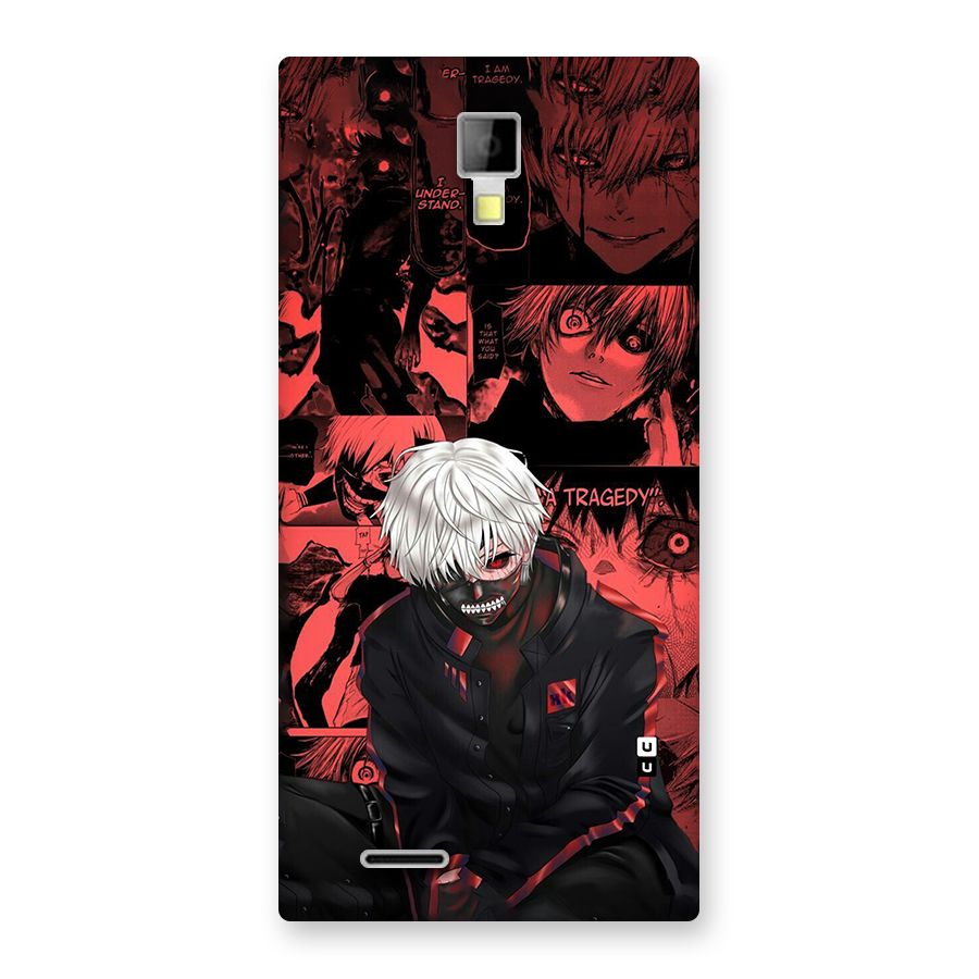 Toukyo Ghoul Kaneki Manga Back Case for Canvas Xpress A99