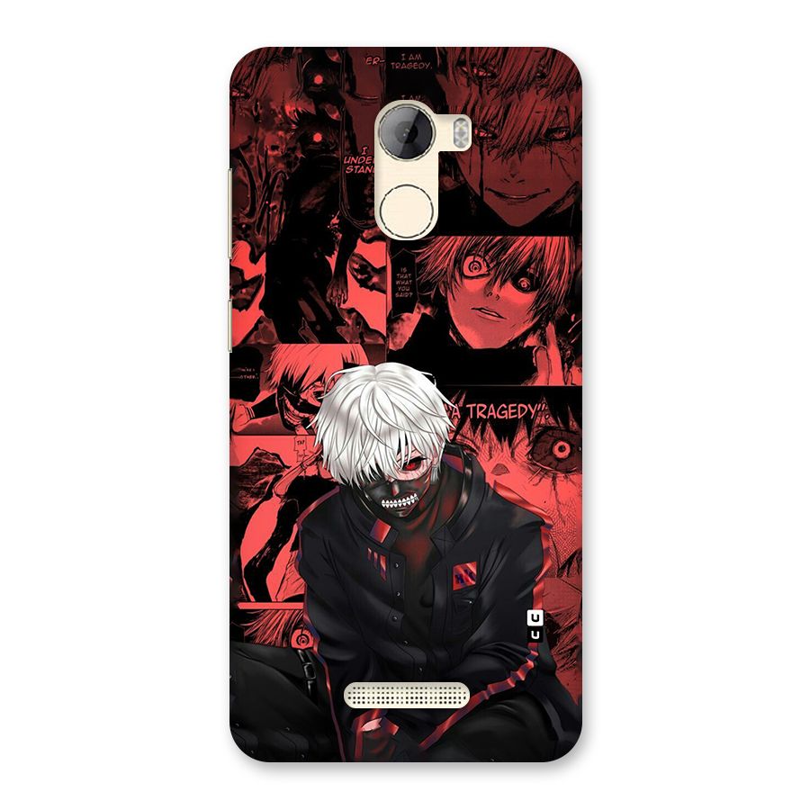 Toukyo Ghoul Kaneki Manga Back Case for Gionee A1 LIte