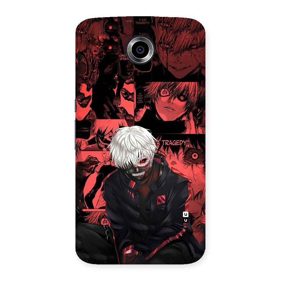 Toukyo Ghoul Kaneki Manga Back Case for Google Nexus 6