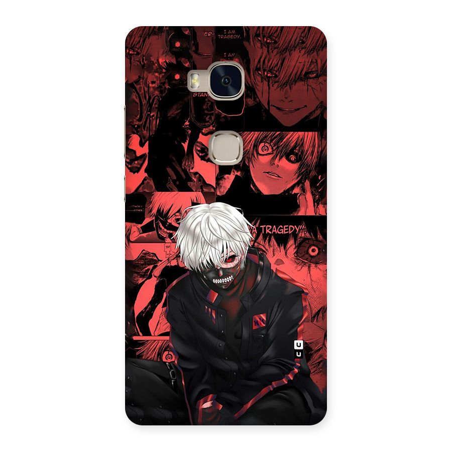 Toukyo Ghoul Kaneki Manga Back Case for Honor 5X