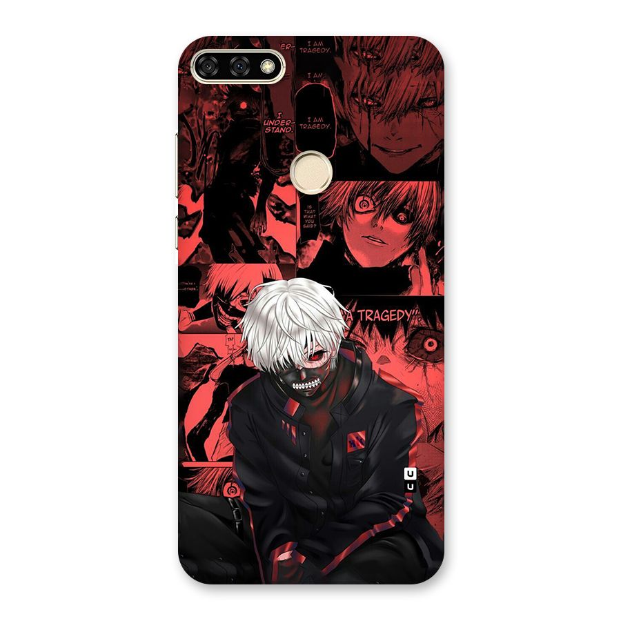 Toukyo Ghoul Kaneki Manga Back Case for Honor 7A