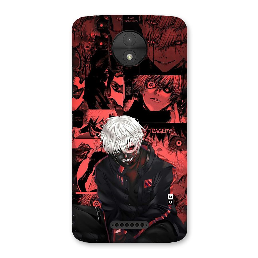 Toukyo Ghoul Kaneki Manga Back Case for Moto C