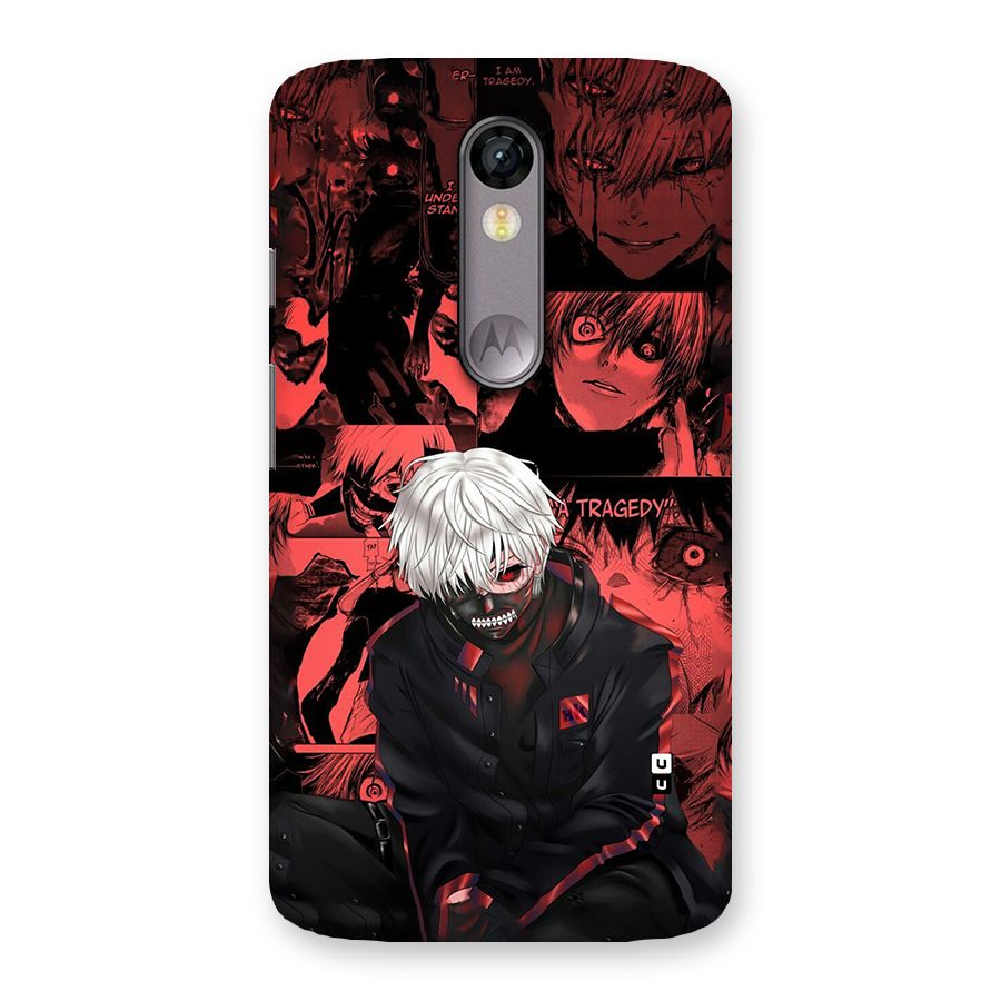 Toukyo Ghoul Kaneki Manga Back Case for Moto X Force